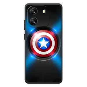Чехол с Щитом Капитана Америки на Blackview Wave 6C (Яркий Щит Капитана)