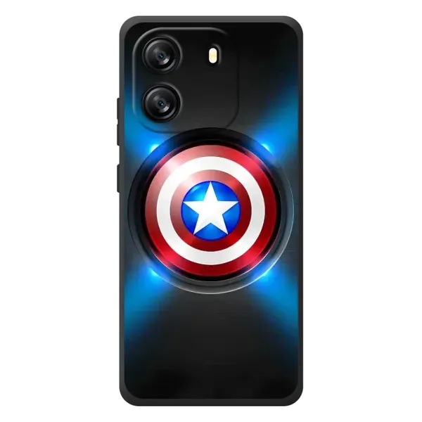 Чехол с рисунком «Яркий Щит Капитана» для Blackview Wave 6C
