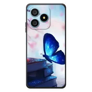 Силиконовый бампер с картинкой животных для Blackview Wave 9C (Бабочка синяя)