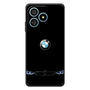 Силиконовый бампер с картинкой машины на Blackview Wave 9C (Черный BMW)
