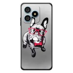 Чехол (ТПУ) Милые собачки для Blackview Wave 9C (Бульдог в очках)