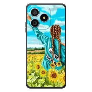 Чохол Стильні дівчата на Blackview Wave 9C (Дівчина на полі)