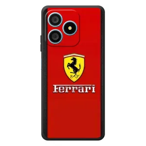Силиконовый бампер с картинкой машины на Blackview Wave 9C (Ferrari Logo)