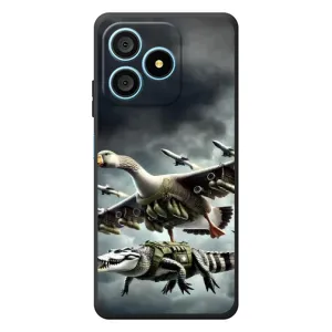 Чехол с мемами тралалело тралала для Blackview Wave 9C (Гусини и крокодило)