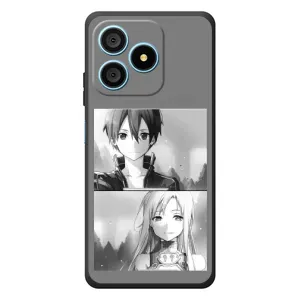 Чехол с персонажами АНИМЕ на Blackview Wave 9C (Кирито-Асуна)