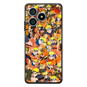 Чехлы с принтом Наруто на Blackview Wave 9C (Коллаж Наруто)