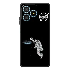 Силиконовый бампер с принтом "Наса" на Blackview Wave 9C (Космонавт баскетболист)