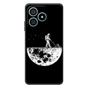 Силиконовый Чехол с принтом "Космонавты" на Blackview Wave 9C (Космонавт)
