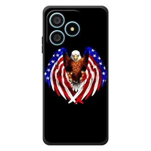 Чехол Флаг USA для Blackview Wave 9C (Крылья США)