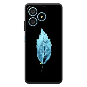 Чохол з картинками на чорному фоні для Blackview Wave 9C (Листя)