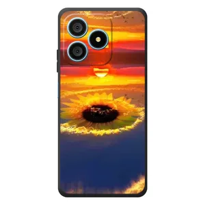 Чехлы с картинкой Подсолнухов для Блэквью Вейв 9С (Небо подсолнух)