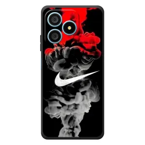 Силиконовый Чехол на Blackview Wave 9C с картинкой Nike (Nike дым)