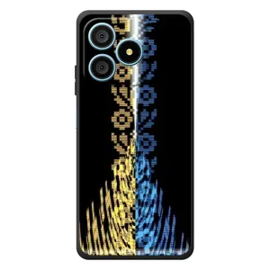 Силиконовый Чехол на Blackview Wave 9C (Патриотическая вышиванка)