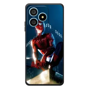Чехол Супергерой Человека Паука на Blackview Wave 9C (Паук на доме)