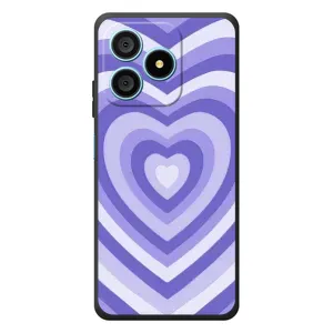 Чехлы с тематикой "Маленькие Сердечки" на Blackview Wave 9C (Сердце фиолет)