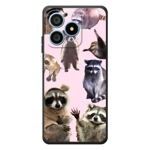 Силиконовый Чехол с Енотами на Blackview Wave 9C (Смешные Еноты)