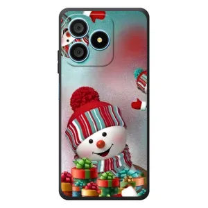 Чехлы на Новый Год Blackview Wave 9C (Снеговик в шапке)