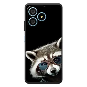 Силиконовый Чехол с Енотами на Blackview Wave 9C (Стильный Енот)