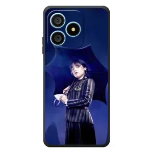 Чохол з картинкою Венсдей на Blackview Wave 9C (Венсдей з парасолькою)