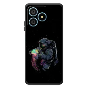 Силиконовый Чехол с принтом "Космонавты" на Blackview Wave 9C (В руках земля)