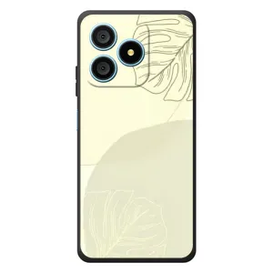 Чехол цветочный дизайн для Blackview Wave 9C (Зелёный фон)