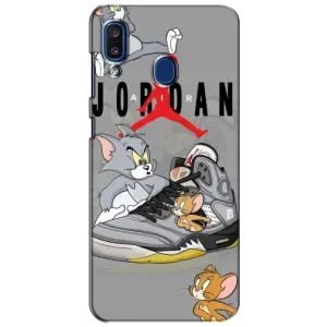 Силиконовый Чехол Nike Air Jordan на Самсунг А20 (2019) (Air Jordan)