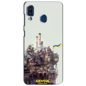 Чехлы на военную тематику для Samsung Galaxy a20 2019 (A205F) (Азовсталь)
