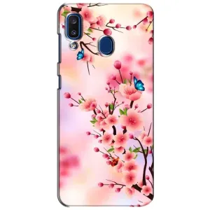 Чохол з картинкою Сакури на Samsung Galaxy a20 2019 (A205F) (Метелики на сакурі)