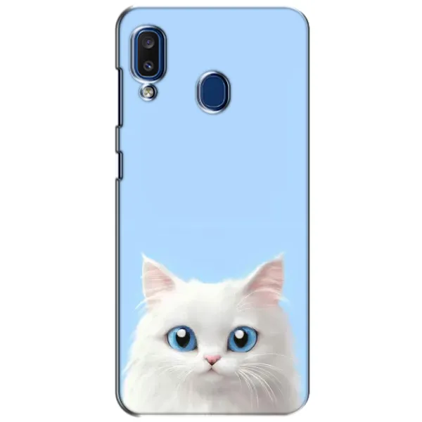 Чехол с рисунком «Белый кот» для Samsung Galaxy a20 2019 (A205F) Чехол с рисунком «Белый кот» для Samsung Galaxy a20 2019 (A205F)
