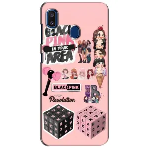 Чехлы с картинкой для Samsung Galaxy a20 2019 (A205F) (BLACK PINK коллаж)