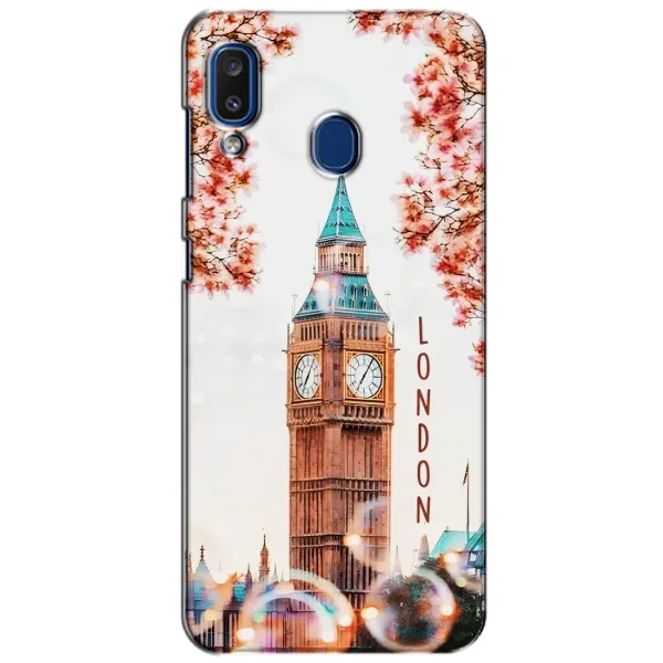 Чехол с рисунком «Часы Лондон» для Samsung Galaxy a20 2019 (A205F)