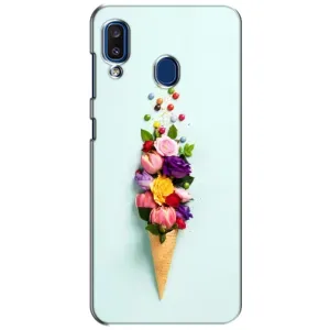 Чохли з тематикою "КВІТИ" на Samsung Galaxy a20 2019 (A205F) (Квітка-морозиво)