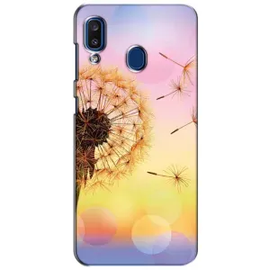 Силиконовый Чехол с одуванчиками на Samsung Galaxy a20 2019 (A205F)
