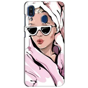 Чехол с картинкой Модные Девчонки Samsung Galaxy a20 2019 (A205F) (Девушка в халате)