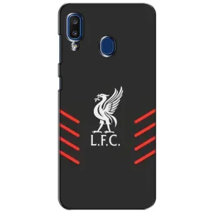 Силиконовые Чехлы принт Футбол на Samsung Galaxy a20 2019 (A205F) (Эмблема Liverpool)