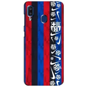 Чехол для Samsung Galaxy a20 2019 (A205F) (Барселона) (Фанат Барсы)