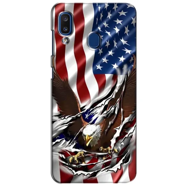 Чехол с рисунком «Флаг USA» для Samsung Galaxy a20 2019 (A205F)