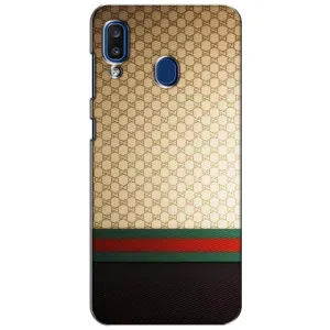 Чехлы Бренд GUCCI для Samsung Galaxy a20 2019 (A205F) (Фон Гуччи)