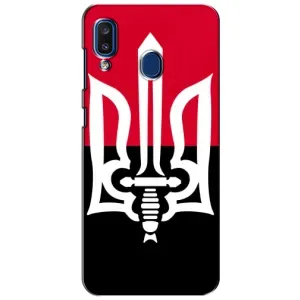 Чехлы УПА (Красно-Чёрный) на Samsung Galaxy a20 2019 (A205F) (Герб Украины)