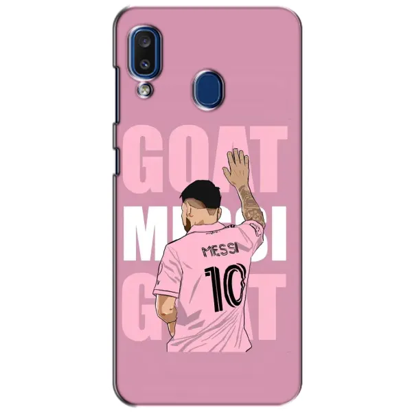 Чехол с рисунком «GOAT MESSI» для Samsung Galaxy a20 2019 (A205F) Чехол с рисунком «GOAT MESSI» для Samsung Galaxy a20 2019 (A205F)