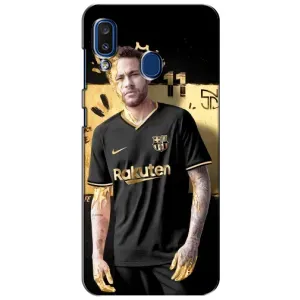 Силиконовый Чехол Samsung Galaxy a20 2019 (A205F) (Gold Neymar)