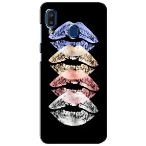 Чехол Стильные девушки на Samsung Galaxy a20 2019 (A205F) (Губы)