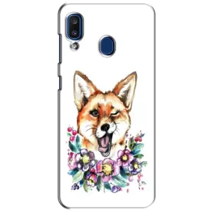 Чехол с Лисичкой для Samsung Galaxy a20 2019 (A205F) (Хитрая лиса)