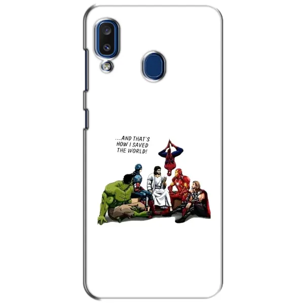Чехол с рисунком «Иисус супергерой» для Samsung Galaxy a20 2019 (A205F) Чехол с рисунком «Иисус супергерой» для Samsung Galaxy a20 2019 (A205F)