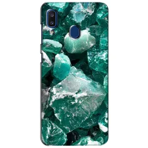 Чехол (Дорого -богато) на Samsung Galaxy a20 2019 (A205F) (Изумруд)