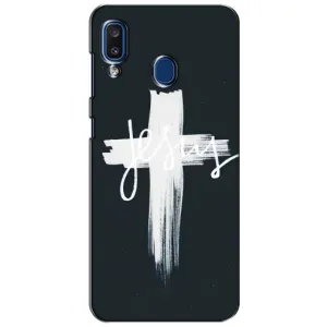 Чехлы для Самсунг А20 (2019) (Крест Иисуса) (Jesus)
