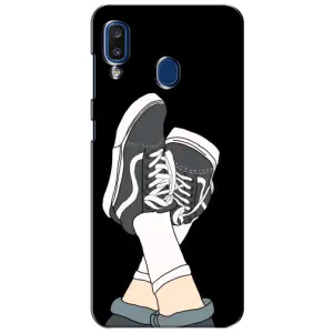 Чехол с Прикольным принтом на Samsung Galaxy a20 2019 (A205F) (Кеды)