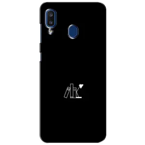 Чехол с картинками на черном фоне для Samsung Galaxy a20 2019 (A205F) (Книжки)