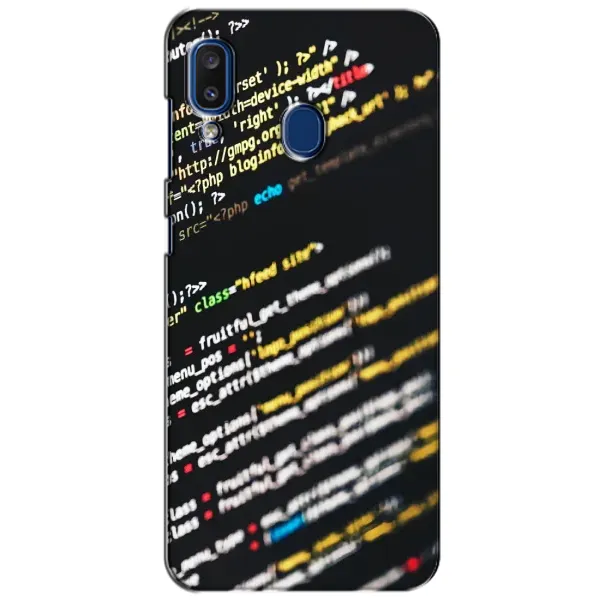 Чохол з малюнком «Код» для Samsung Galaxy a20 2019 (A205F) Чохол з малюнком «Код» для Samsung Galaxy a20 2019 (A205F)