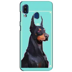 Чехол ДОБЕРМАН для Samsung Galaxy a20 2019 (A205F) (Король доберман)